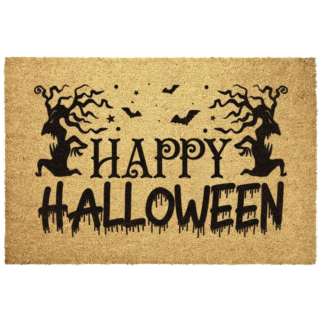 Happy Halloween Doormat – Spooky Outdoor Coir Mat for Fall Porch Décor