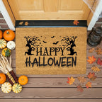 Happy Halloween Doormat – Spooky Outdoor Coir Mat for Fall Porch Décor