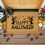 Happy Halloween Doormat – Spooky Outdoor Coir Mat for Fall Porch Décor