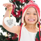 Paramedic Mom Heart Christmas Tree Ornament