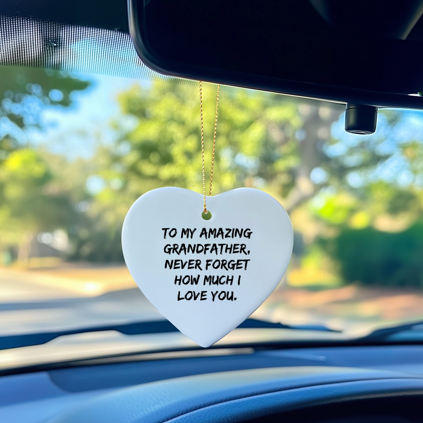 Heartwarming Gifts from Family to Grandfather, To My Amazing Grandfather, Never Forget How Much I Love You., Christmas Heart Ornament, Gifts for Grandfather