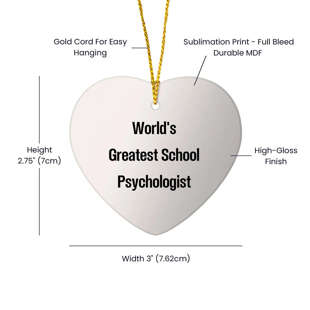 Powerful School Psychologist Ornament With Funny Quote Joy