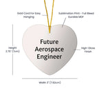 Aerospace Engineer Funny Quote Heart Ornament for Christmas