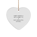 Hobby Horsing Gifts from Friends for Hobby Horsing Enthusiasts, Funny Heart Ornament for Christmas