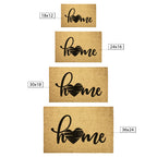 Home Heart Coir Doormat – Rustic Farmhouse Welcome Mat | Minimalist Entryway Décor | Everyday Porch Rug with Script Heart Design