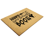 Hope You Brought Boos Halloween Coir Doormat – Funny Ghost and Witch Themed Entryway Mat | Spooky Front Porch Decor | Trick or Treat Welcome Mat
