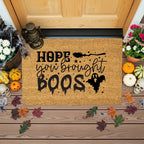 Hope You Brought Boos Halloween Coir Doormat – Funny Ghost and Witch Themed Entryway Mat | Spooky Front Porch Decor | Trick or Treat Welcome Mat