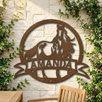 Horse Personalized Name Metal Art Wall Sign