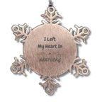 I Left My Heart In Kentucky Gifts, Meaningful Kentucky State Snowflake Ornament