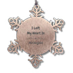 I Left My Heart In Michigan Gifts, Meaningful Michigan State Snowflake Ornament