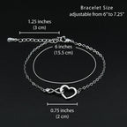 To My Daughter - I Love You Forever - Infinity Heart Bracelet With Message