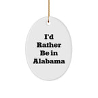 Southern Keepsakes Alabama Oval Ornament - Fade-Resistant Finish and Lightweight Break-Resistant Design