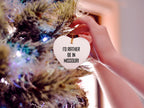 I'd Rather Be In Missouri Heart Ornament, Funny Missouri Gifts for Christmas