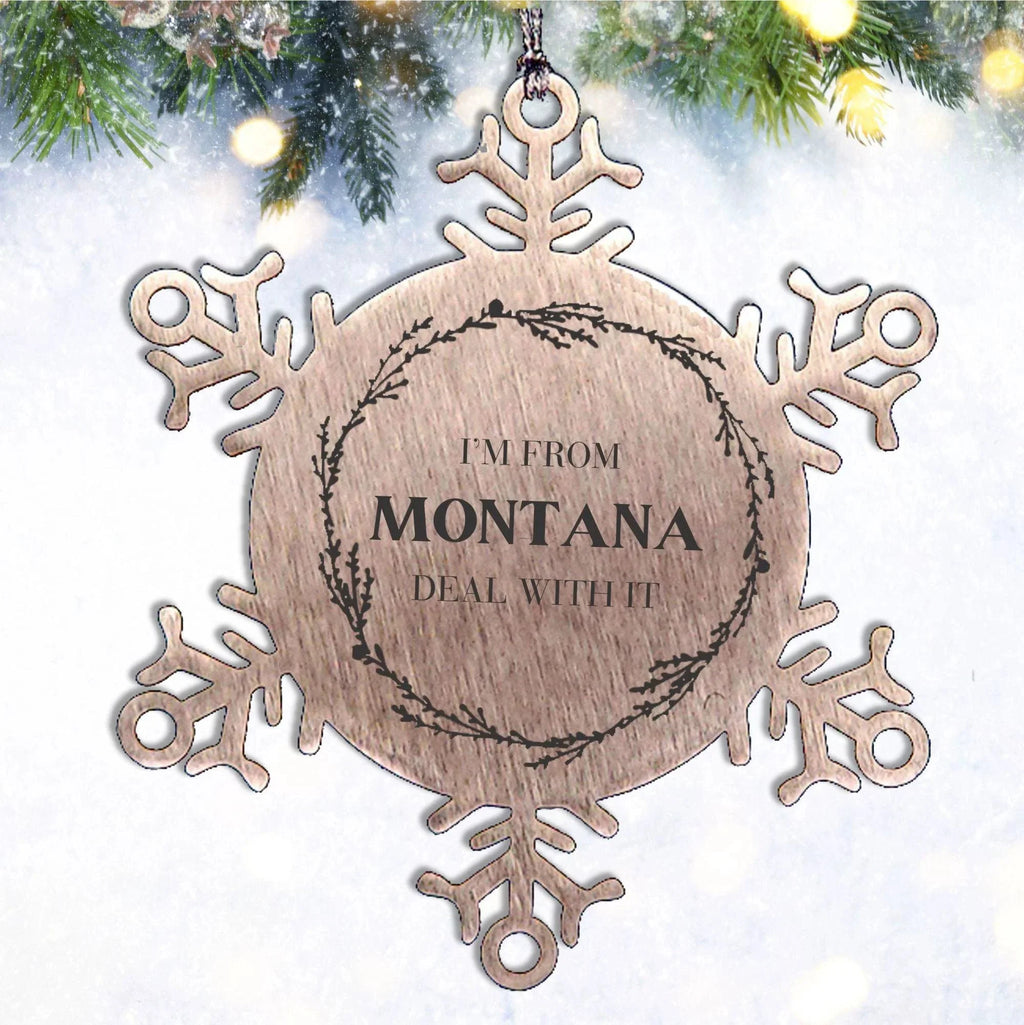 I'm from Missouri, Deal with it, Proud Missouri State Snowflake Ornament Gifts