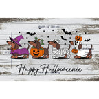 Happy Halloweenie Dachshund Doormat – Cute Halloween Dog Mat Décor
