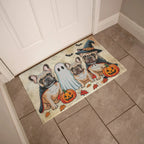 French Bulldog Halloween Doormat – Cute Spooky Dogs Welcome Mat – Funny Fall Décor for Dog Lovers