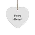 Inspirational Future Millwright Gifts from Family - Christmas Heart Ornament for Men, Friends, Coworkers