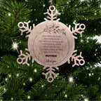 Inspirational Mother Snowflake Ornament - Behind you, all your Memories, Before you, all your Dreams - Birthday, Christmas Holiday Gifts