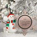 Iowa is my home Gifts, Lovely Iowa Birthday Christmas Snowflake Ornament For People from Iowa, Men, Women, Friends