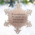 Jeweler Gifts for Friends and Family, Snowflake Ornament, 'I'm Not Perfect But I'm A Jeweler And That's Basically The Same Thing', Unique Christmas Unique Gifts from Men to Women