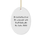 Jeweler Gifts from Friends, Family, or Coworkers - 'I'm Not Perfect But I'm A Jeweler' Oval Ornament, Christmas Unique Presents for Men, Women, or Jeweler Enthusiasts