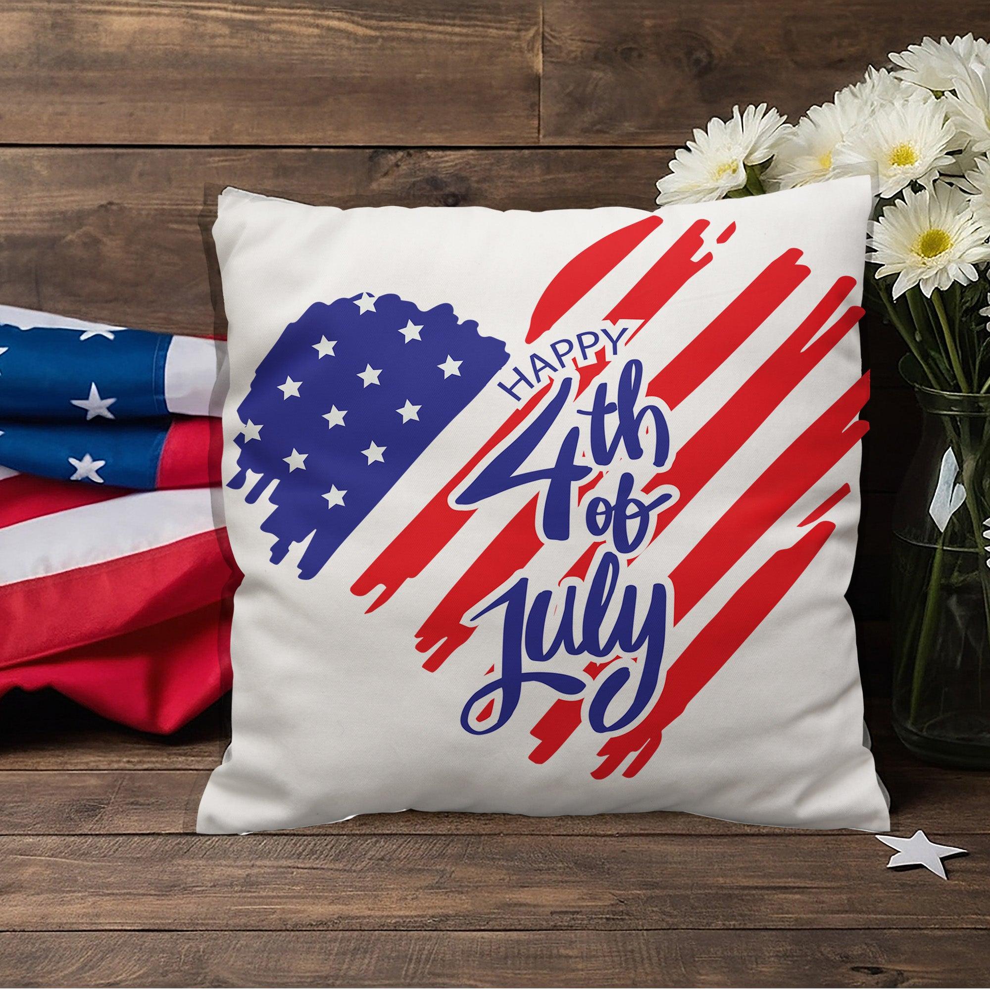 Heart of America Patriotic Indoor-Outdoor Pillow - Mallard Moon Gift Shop