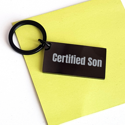 Funny Son Keychain, Gifts from Family, Keychain for Son, Inspirational Quote, Father's Day Unique Gifts - Image 3