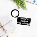 Joyful Stainless Steel Vice Principal Keychain With Quote Perfect Gift