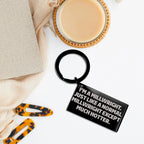 Powerful Millwright Keychain Stainless Steel Engraved I'm A Millwright. Just Like A Normal Millwright Except Much Hotter.