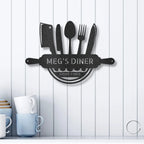 Personalized Kitchen Diner Indoor Outdoor Steel Wall Sign