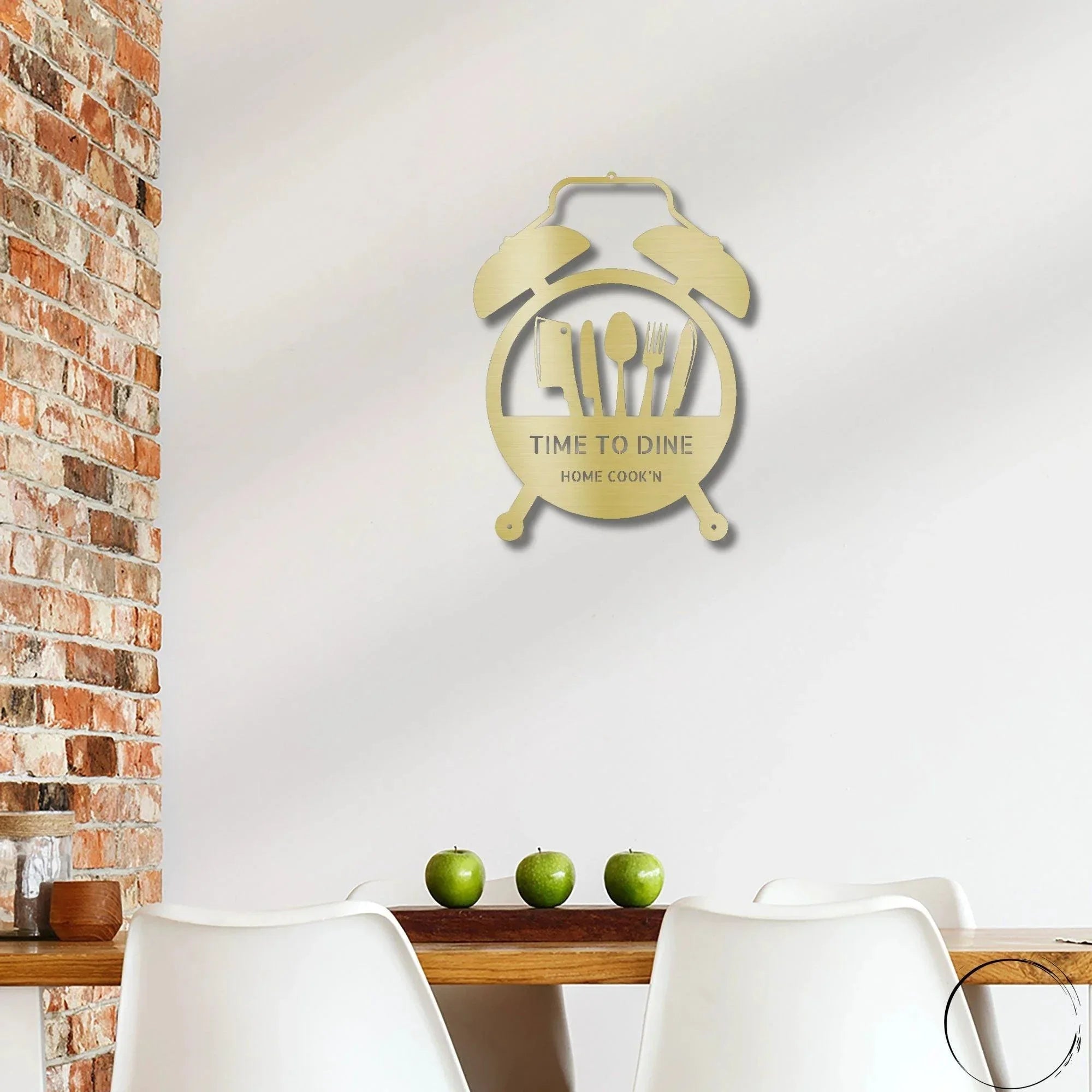 Food Time Kitchen Timer Custom Name Indoor Outdoor Steel Wall Sign