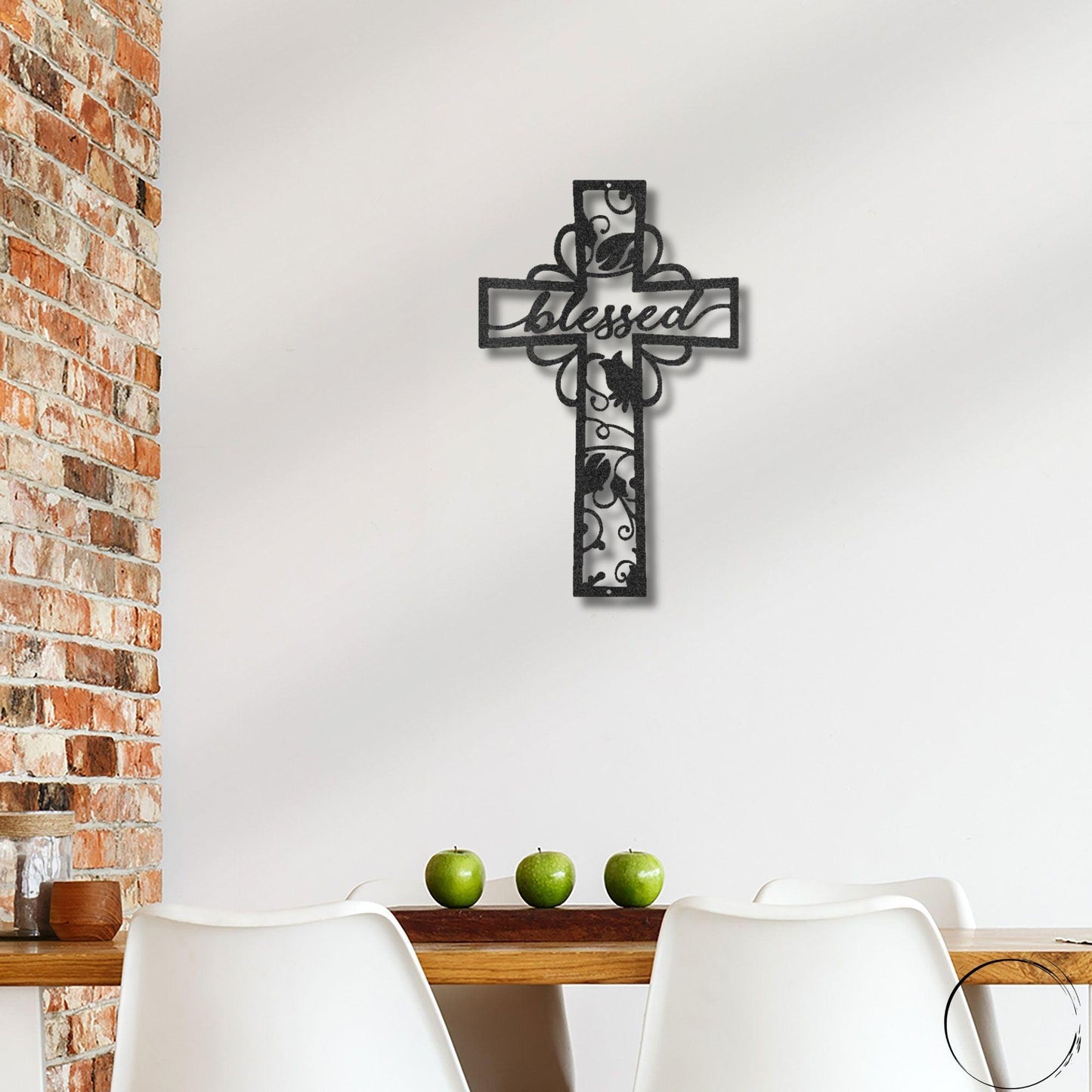 Blessed Cross Ornate Metal Wall Art - Mallard Moon Gift Shop