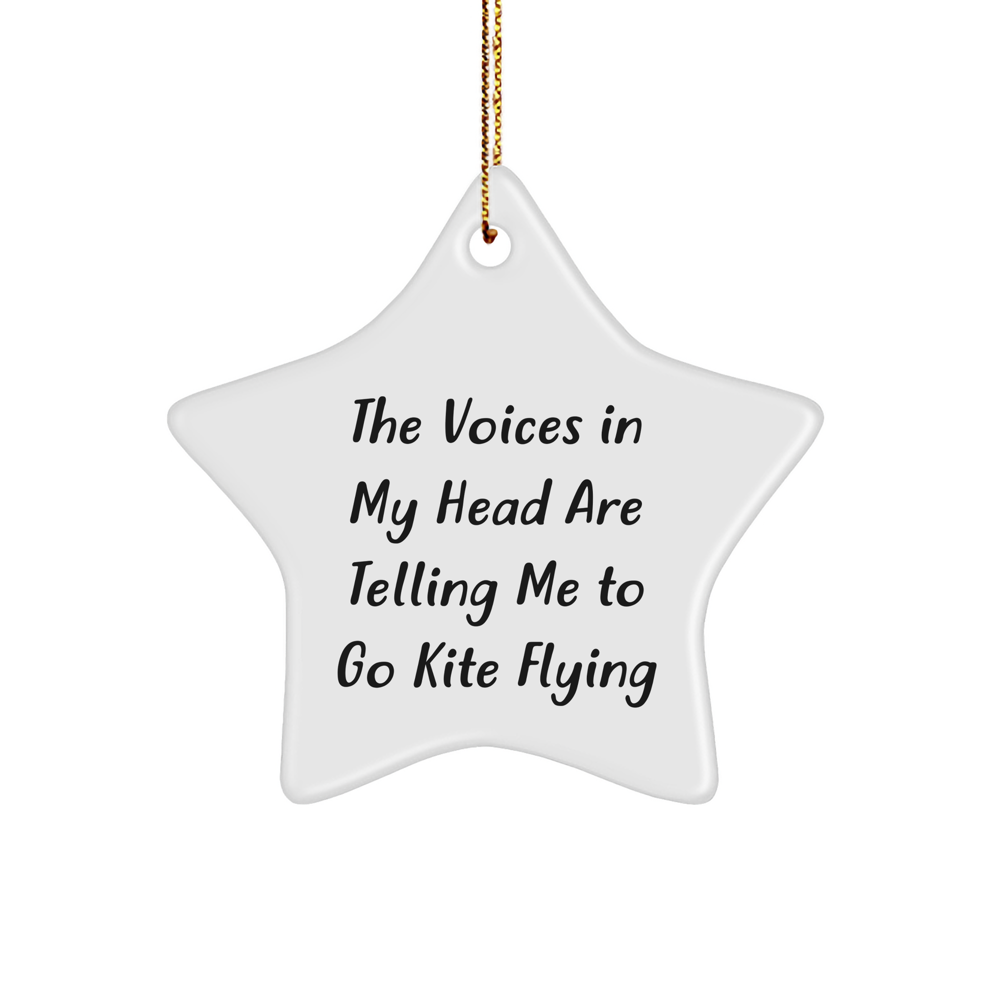 Kite Flying Gifts for Friends - Funny Star Ornament with Inspirational Quote, Gifts from Women for Men, Unique Christmas Unique Gifts