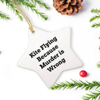 Kite Flying Star Ornament Gifts from Family, Friends, and Coworkers for Kite Flying Enthusiasts - Funny Quote