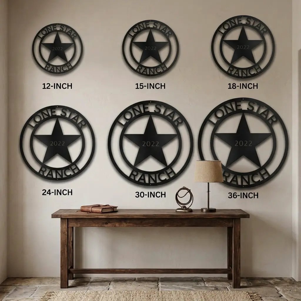 Country Star Custom Name Metal Art Wall Sign
