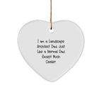 Landscape Architect Gifts - I Am A Landscape Architect Dad. Just Like A Normal Dad Except Much Cooler. - Heart Ornament for Christmas