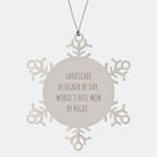 Landscape Designer Gifts, Snowflake Ornament, Funny Quote, Christmas Unique Gifts from Mom to Landscape Designer