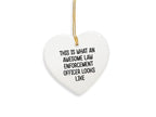 Law Enforcement Officer Ornament, This Is What An Awesome Law Enforcement Officer Looks Like, Funny Christmas Ornament