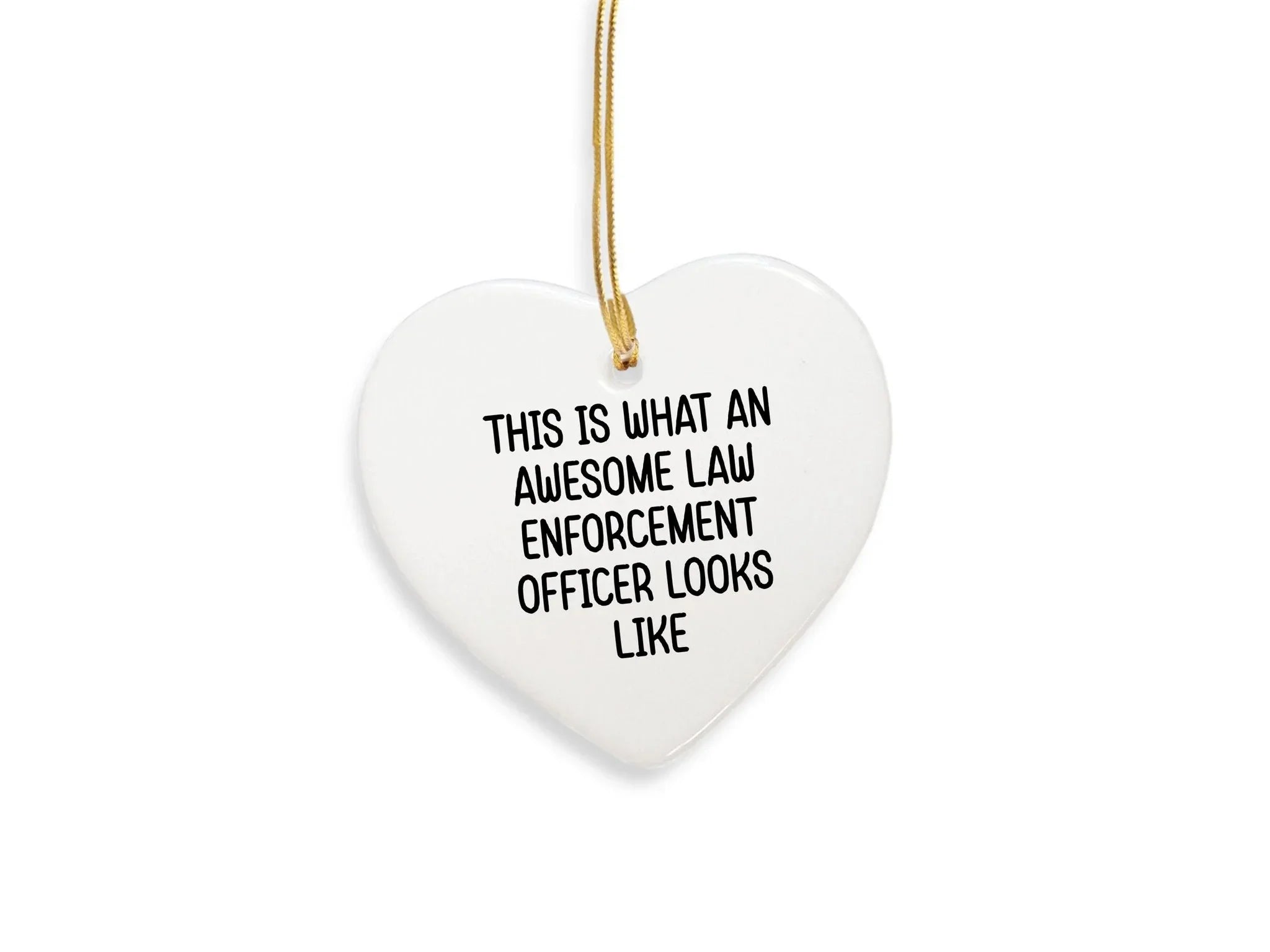 Law Enforcement Officer Ornament, This Is What An Awesome Law Enforcement Officer Looks Like, Funny Christmas Ornament