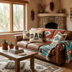 Personalized Dad Established Pillow – Custom Year Dad Throw Pillow – Gift for Dad – Father’s Day Gift – Rustic Farmhouse Indoor Outdoor Cushion