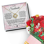 To My Soulmate - Turn Back Time - Love Knot Necklace