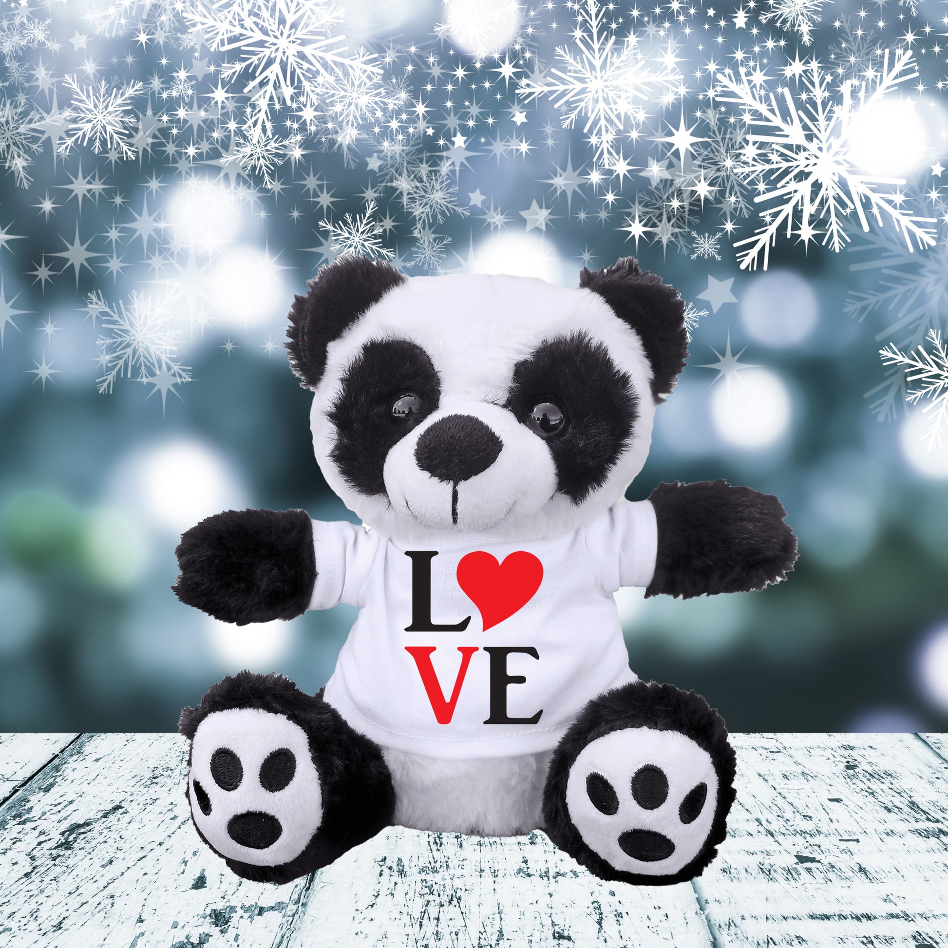 Spread Some Love - Adorable Plush Lamb, Panda, or Teddy Bear with Tee Shirt - Mallard Moon Gift Shop
