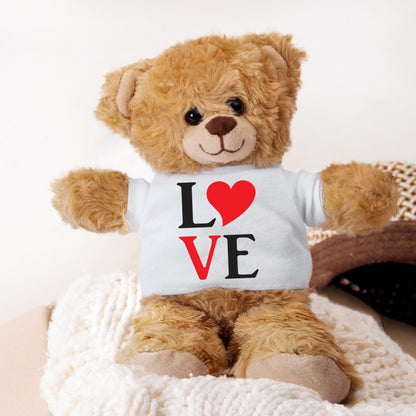 Spread Some Love - Adorable Plush Lamb, Panda, or Teddy Bear with Tee Shirt - Mallard Moon Gift Shop