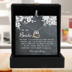 Bride Wedding Day Gift - My Best Friend - Love Dancing Heart Pendant Necklace