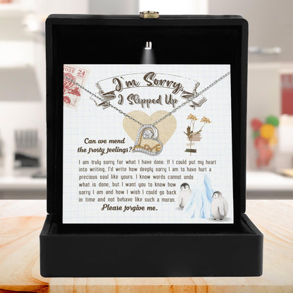 Apology Gift for Girlfriend, Wife, Soulmate - Sorry, Precious Soul - Love Dancing Heart Pendant Necklace - Mallard Moon Gift Shop
