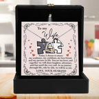 Wife Wedding Day Gift We Will Be As One Love Dancing Heart Pendant Necklace Bride Gift from Groom