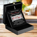 Bridesmaid Wedding Proposal Gift - The Winner Of Being My Bridesmaid - Love Dancing Heart Pendant Necklace