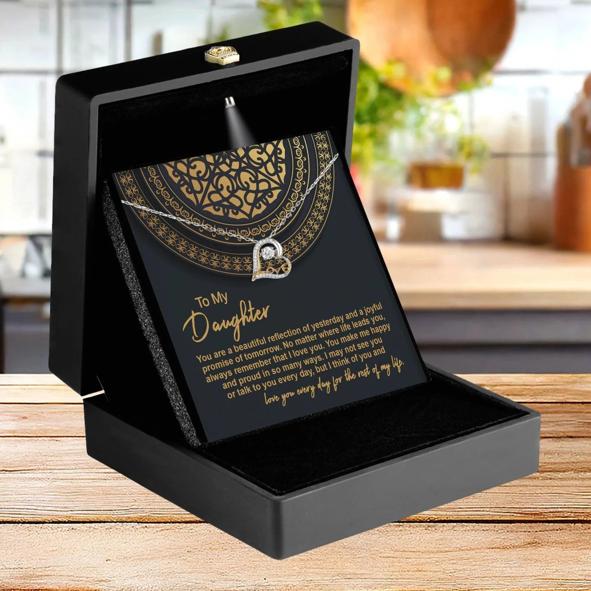 Daughter Birthday, Christmas, Graduation Gift - Beautiful Reflection - Love Dancing Necklace