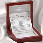 Apology Gift for Her - Sorry For The Pain I Caused You - Love Knot Pendant Necklace