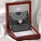 Maid of Honor Wedding Proposal Gift - Partner In Crime - Love Knot Pendant Necklace